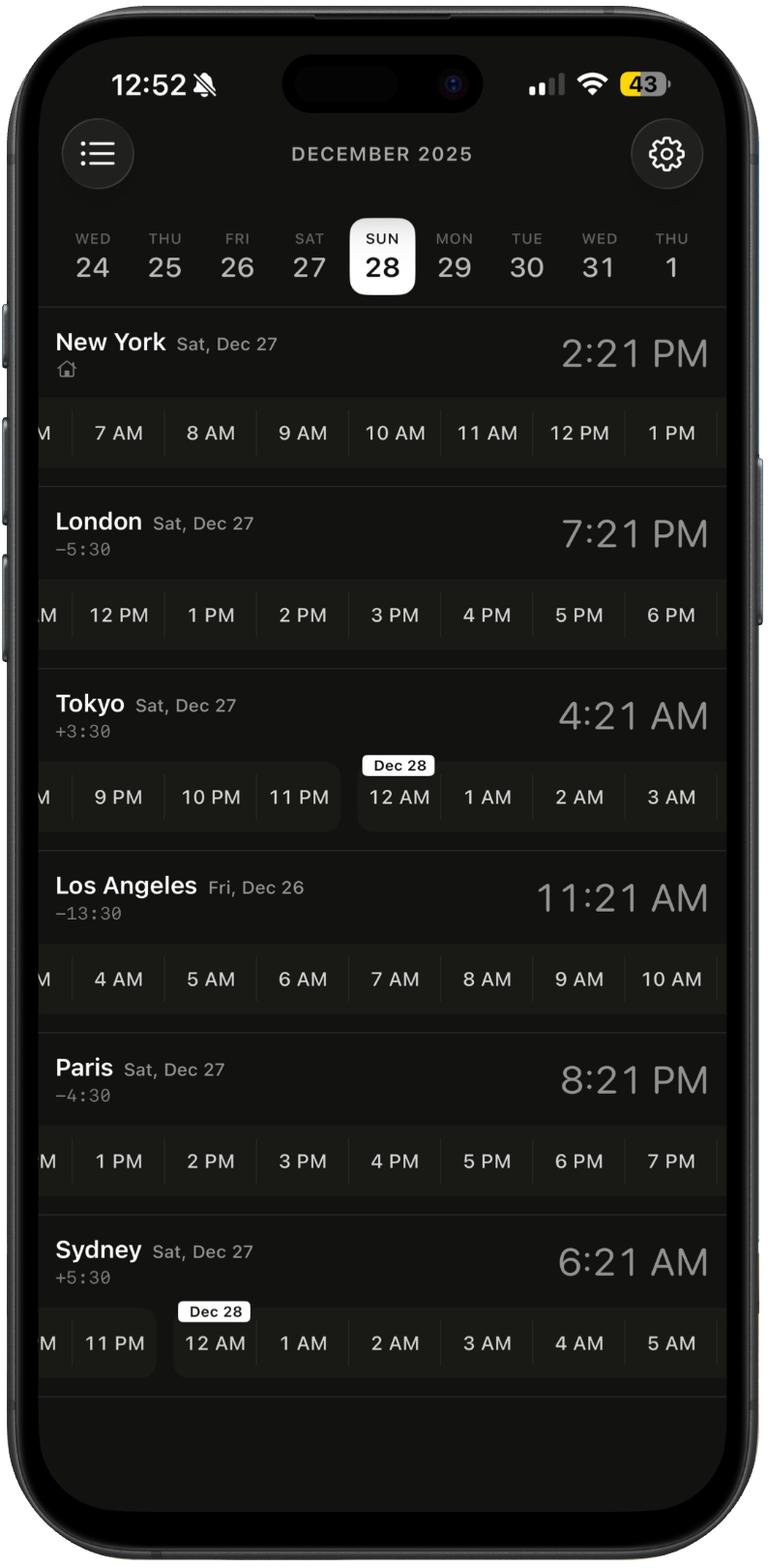 Samay app interface